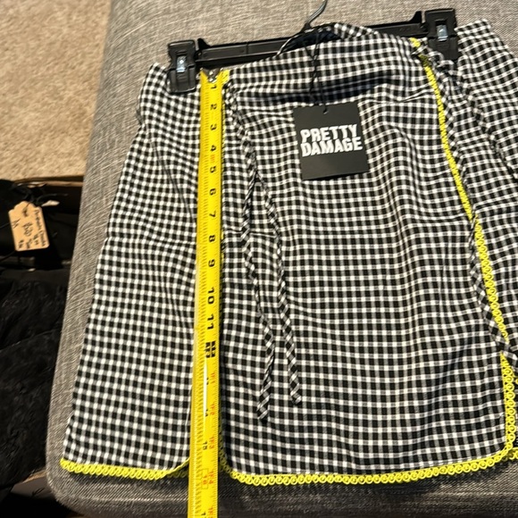 Pretty damage Gingham Mini Skirt - Picture 7 of 10